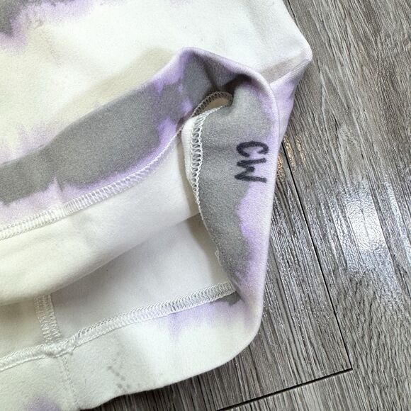 Lululemon Align Waist-Length Racerback Tank Top No Size White Transverse Lilac - Picture 7 of 7